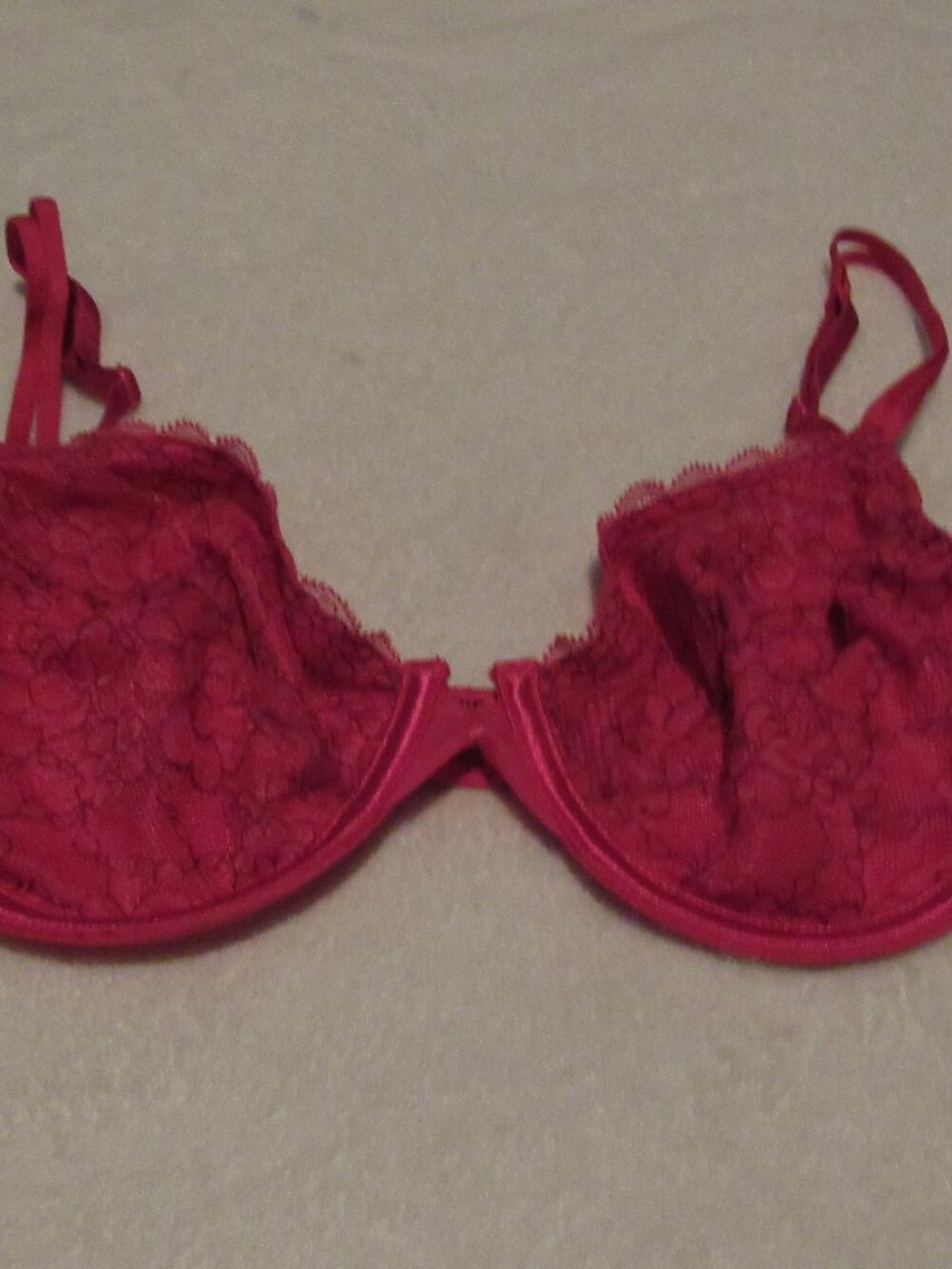 Vasserette Dark Pink Unlined Bra  Size 38B USED